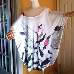 Betsey Johnson Vintage Swan Lake Swim Cover